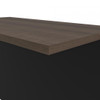 Bestar Connexion 40W Desk Bridge in Antigua & Black - 93820-000052