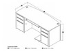 Bestar Connexion 72W Executive Desk in Slate & Sandstone - 93850-59