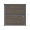 Bestar Prestige + 31W Lateral File Cabinet in Bark Grey & Slate - 99630-000047