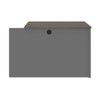 Bestar Prestige + 40W Return Table in Bark Grey & Slate - 99810-000047