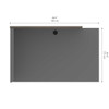 Bestar Prestige + 40W Return Table in Bark Grey & Slate - 99810-000047