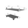 Bestar Prestige + 27W Keyboard Tray and CPU Stand in Slate - 99830-000059
