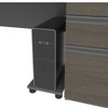 Bestar Prestige + 27W Keyboard Tray and CPU Stand in Slate - 99830-000059