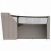 Linea Italia Double Reception Station with Polycarbonate Ash - ZUD316