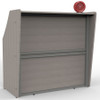 Linea Italia Straight Reception Desk Ash - ZUD292