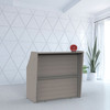 Linea Italia Straight Reception Desk Ash - ZUD292