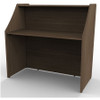 Linea Italia Straight Reception Desk Walnut - ZUI292