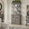 Bush Furniture Coliseum Designer Bookcase with Doors in Driftwood Gray - CSB169DG-03