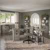 Bush Furniture Coliseum 60W Designer Desk with Storage in Driftwood Gray - CSD160DG-03