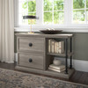 Bush Furniture Coliseum Lateral File Cabinet with Shelves in Driftwood Gray - CSF147DG-03