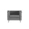 Flash Furniture Hercules Regal Series Contemporary Gray LeatherSoft Chair - ZB-REGAL-810-1-CHAIR-GY-GG