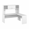 Bush Echo 72W L Shaped Computer Desk with Hutch Pure White - ECH057PW