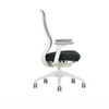 Eurotech by Raynor Exchange Chair - EX2-WHT-MBSAT-FSBLK