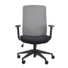 Eurotech by Raynor Gene Black and Gray Fabric Chair - GENE-Y2263-005