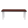 Safco Rumba 72x24" Fixed Base Table Post-Leg Glide - RBA7224PGSLBMCH