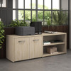 Bush Furniture Low Wall Storage Cabinet Natural Elm - SCS160NE