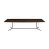 Bush Business Furniture Boat-Shaped Conference Table with Metal Base 120"L x 48"W Black Walnut - 99TBM120BWSVK