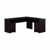 Bush Furniture Cabot Collection 72W L Shaped Computer Desk with Storage Espresso Oak - CAB072EPO