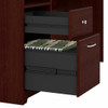 Bush Furniture Cabot Collection 72W L Shaped Computer Desk with Storage Harvest Cherry - CAB072HVC