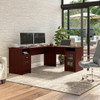Bush Furniture Cabot Collection 72W L Shaped Computer Desk with Storage Harvest Cherry - CAB072HVC