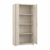 Bush Furniture Cabot Tall Storage Cabinet with Doors Linen White - WC31199