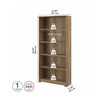 Bush Cabot Collection 5 Shelf Bookcase Reclaimed Pine - WC31566