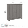 Bush Furniture 2 Door Low Storage Reclaimed Pine - WC31598
