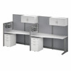 Bush Furniture Office-in-an-Hour Desk Straight Workstation 2-units - OIAH005WH