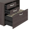 Bush Furniture Studio A Office Storage Cabinet with Drawers and Shelves Storm Gray -  SDF130SGSU-Z