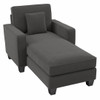 Bush Furniture Chaise Lounge with Arms Charcoal Gray - SNM41SCGH-03K