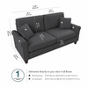 Bush Furniture 73W Sofa Charcoal Gray - HDJ73BCGH-03K
