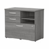 Bush Business Furniture Studio C Office Storage Cabinet with Drawers and Shelves Platinum Gray - SCF130PGSU