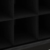 Kathy Ireland Bush Furniture Woodland 40W Hall Tree and Shoe Storage Bench Black Suede Oak - WDL002BS