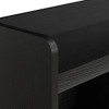 Kathy Ireland Bush Furniture Woodland 40W Hall Tree and Shoe Storage Bench Black Suede Oak - WDL002BS