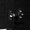 Kathy Ireland Bush Furniture Woodland 40W Shoe Storage Bench and Wall Mounted Coat Rack Black Suede Oak - WDL003BS