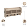 Kathy Ireland Bush Furniture Woodland 40W Wall Mounted Coat Rack Warm Maple - WDH340WM-03