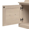 Kathy Ireland Bush Furniture Woodland 40W Hall Tree and Shoe Storage Bench Warm Maple - WDL001WM