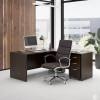 Bush Business Furniture Series C L-Shaped Desk 66"W with Mobile File Cabinet Mocha Cherry - SRC165MRSU