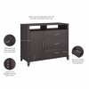 Bush Furniture Somerset Tall TV Stand with Storage Storm Gray - STV148SGK Bush Furniture Somerset Tall TV Stand with Storage Storm Gray - STV148SGK