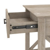 Bush Key West Console Table with Drawers and Shelves Washed Gray - KWT248WG-03