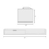Nexera Slim 72” Wall-mounted TV Stand with Storage Cabinet - 157791