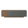 Nexera Riva Tv Stand, 72- Inch Walnut - 125050