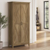 Bush Furniture Key West Tall Storage Cabinet In Reclaimed Pine - KWS266RCP-03