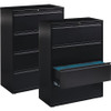 Lorell Fortress Series Lateral File 4-Drawer Black - LLR60552