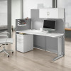 Bush Furniture Office-in-an-Hour Straight Desk Workstation Package - WC36192-03STGK