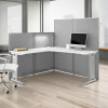 Bush Furniture Office-in-an-Hour L Shaped Desk Workstation with Panels - WC36194-03K