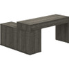 LYS L-Shape Workstation with Cabinet Weathered Charcoal - LYSDK103RRWC