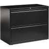 Lorell Fortress Series 2-Drawer Lateral File Black - LLR60555