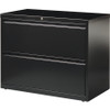 Lorell Fortress Series 2-Drawer Lateral File Black - LLR60555