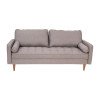 Flash Furniture Hudson Mid-Century Modern Sofa with Tufted Upholstery & Solid Wood Legs in Slate Gray - IS-PS100-GY-GG